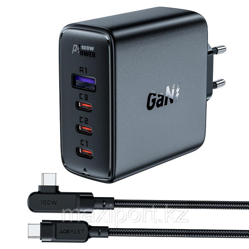 Gan зарядное устройство Acefast  PD100W
С кабелем usb-c на usb-c 2метра 100w в комплекте!