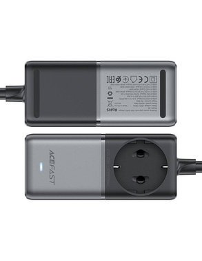 Настольной Gan зарядное устройство Acefast PD 75W  Разетка выдерживает до 4000W
сетевой кабель длиной 1.5метра, фото 2