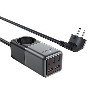 Настольной Gan зарядное устройство Acefast PD 75W Разетка выдерживает до 4000W
сетевой кабель длиной 1.5метра, фото 1