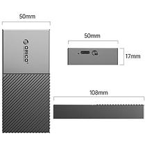 Внешний корпус Orico 40Gbps для M2 SSD накопителей с протоколом NVME
Корпус стандарта Thunderbolt 4, фото 2