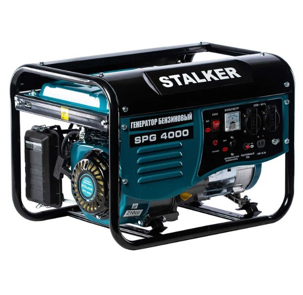 Бензиновый генератор STALKER SPG-4000 / 3кВт / 220В - фото 1 - id-p113989409