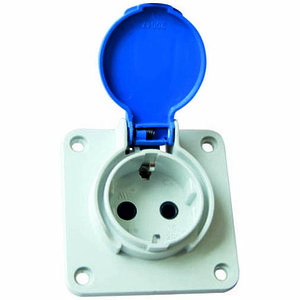 Внутренняя розетка серо-синяя 40402005 1X16A