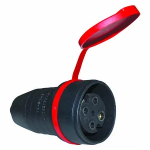 Переносной разъём с  крышкой-заглушкой 401021 3X32A