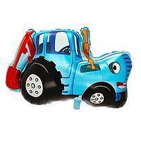 Шар (50*80 см) Фигура, Синий трактор, 1 шт.