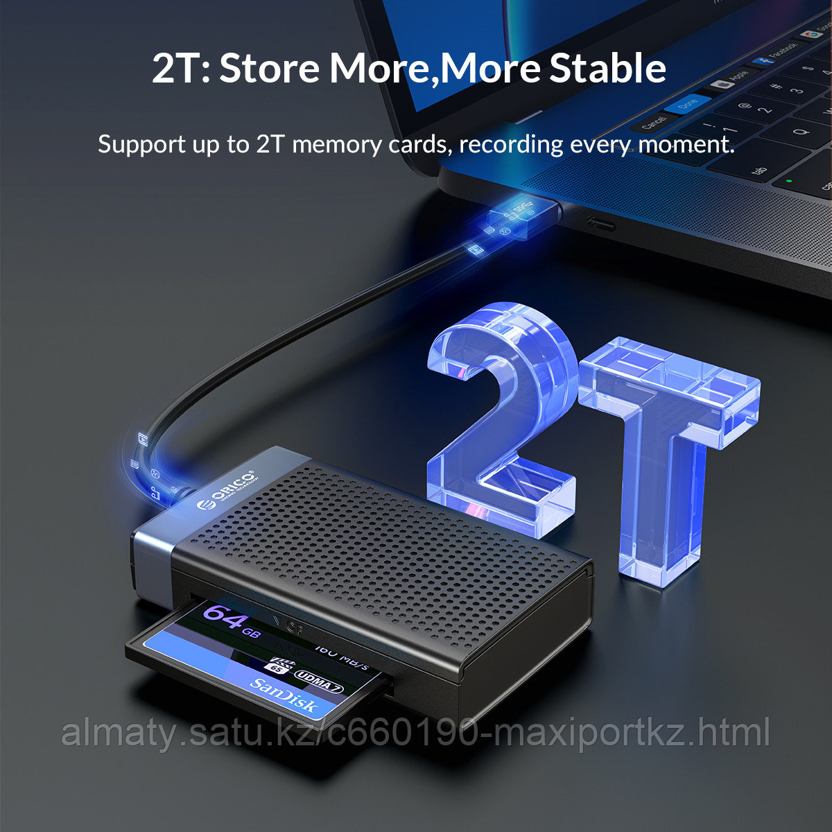 Картридер Orico type-c 4в1