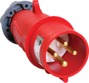 Переносная вилка 024 3р+ре 32А 380В IEK