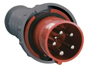 Переносная вилка 035 3р+ре+n63А 380В IP 54 IEK