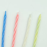 Свечи для торта, с подставкой, разные цвета, 24 шт, фото 4