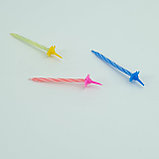 Свечи для торта, с подставкой, разные цвета, 24 шт, фото 6