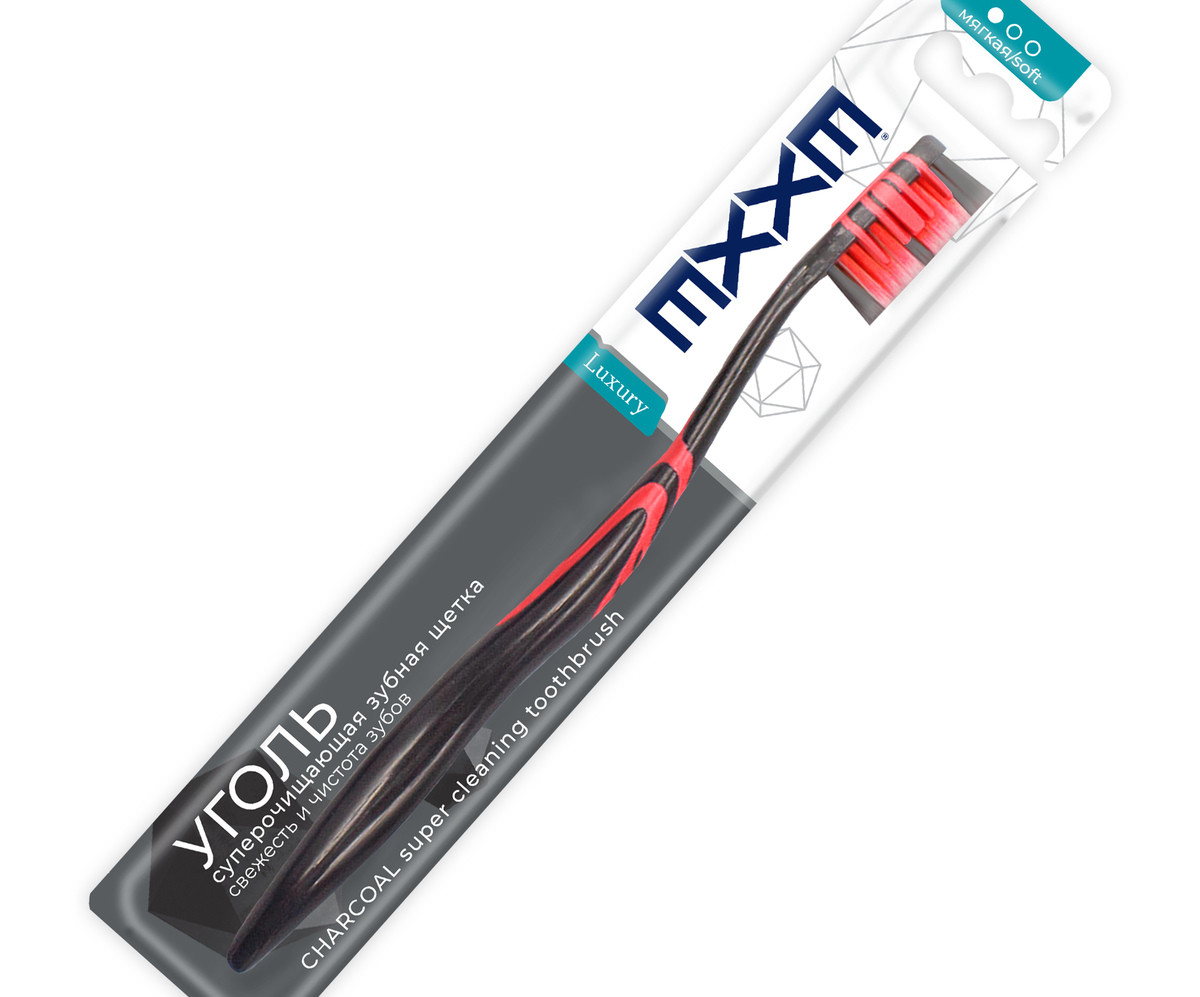 Зубная щетка EXXE luxury Уголь, 1 шт - фото 1 - id-p113989888