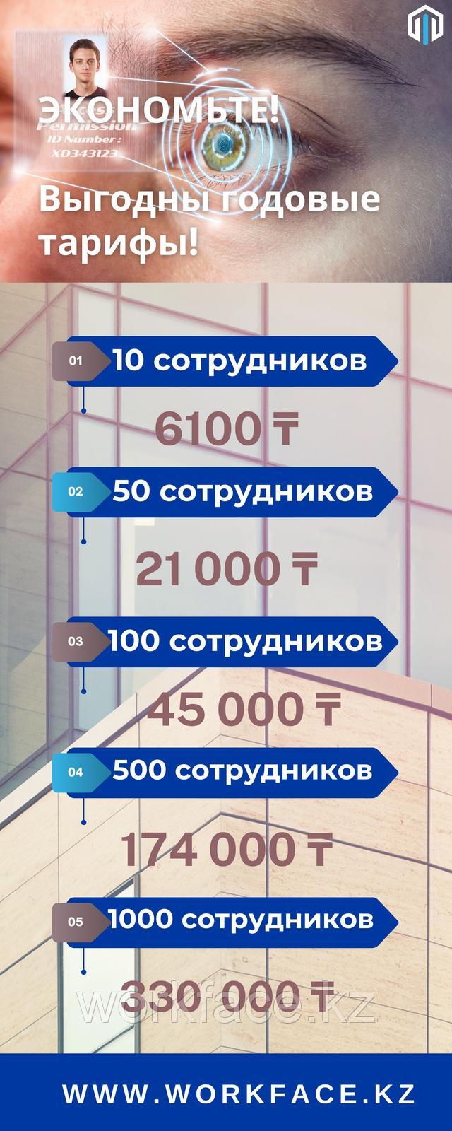Годовые тарифа WorkPace + Face ID