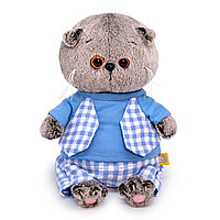 Мягкая игрушка BUDI BASA BB-089 Басик BABY в голубом костюмчике 20 см