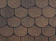 Гибкая черепица (кровля) РУФЛЕКС, СБС модифицированная, Гарантия 35 лет, Орнами Медный  отлив