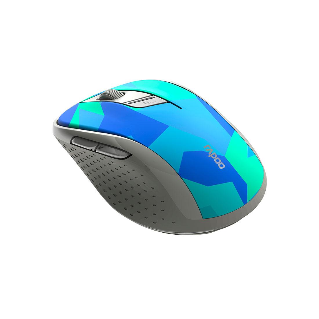 Компьютерная мышь беспроводная, тихая, синяя Rapoo M500 Silent Blue - фото 2 - id-p113991160