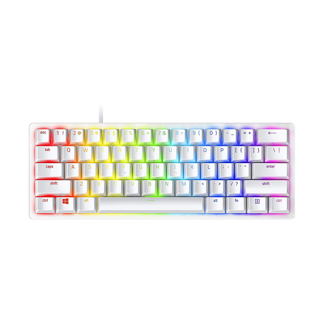 Игровая клавиатура с линейными красными переключателями Razer Huntsman Mini - Mercury - фото 1 - id-p113991244