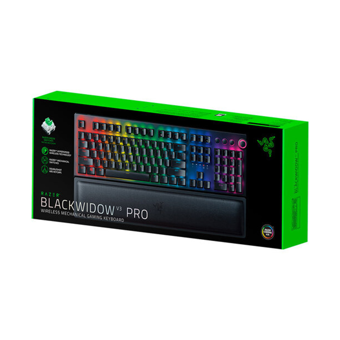Игровая клавиатура механическая, беспроводная, с зелеными переключателями Razer BlackWidow V3 Pro - фото 3 - id-p113991245