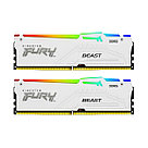 Набор оперативной памяти DDR5 32GB (2x16GB) 5200MHz, RGB, White, XMP - Kingston FURY Beast KF552C40BWAK2-32, фото 2