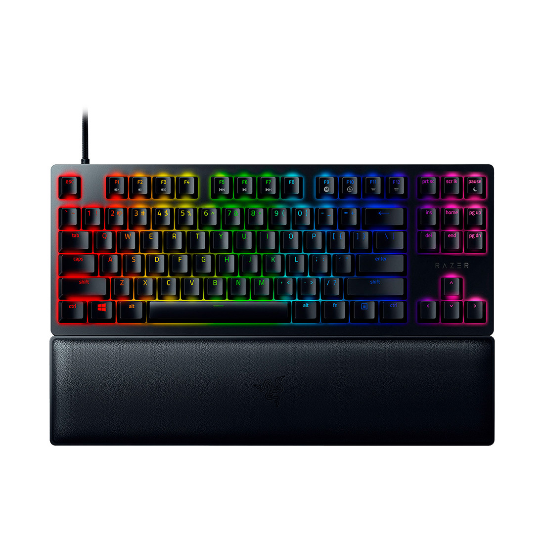 Игровая клавиатура без цифрового блока с фиолетовыми переключателями Razer Huntsman V2 Tenkeyless - фото 2 - id-p108984501