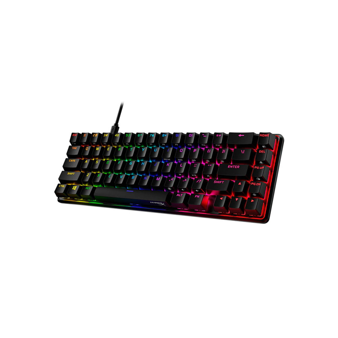 Игровая клавиатура механическая, компактная, 65% размер, RGB-подсветка HyperX Alloy Origins 65 4P5D6AX#ACB - фото 1 - id-p108984510