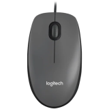 Мышь оптическая 1000dpi USB 1.8м Logitech M100 Black (черная) (M/N: M-U0026)