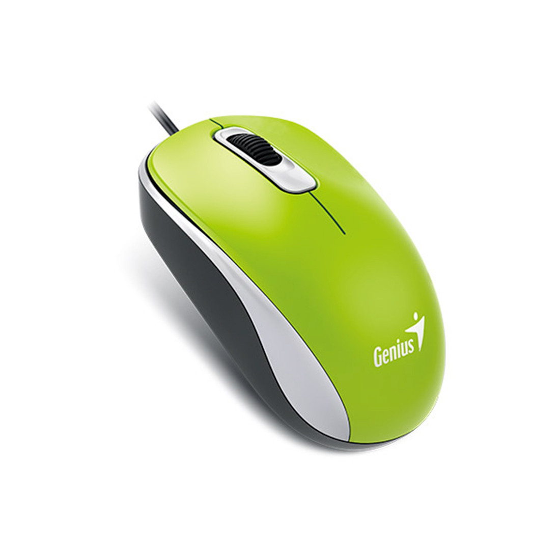 Компьютерная мышь проводная, зеленая Genius DX-110