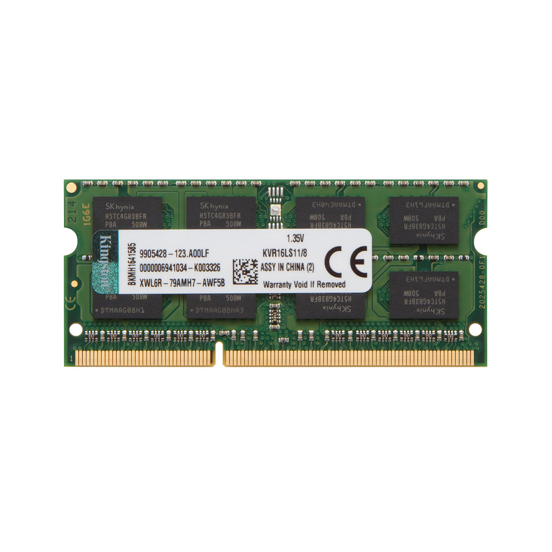 Оперативная память 8 ГБ DDR3L-1600 SODIMM для ноутбука Kingston KVR16LS11/8WP - фото 2 - id-p113991058