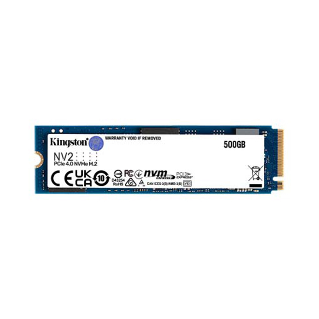 Твердотельный накопитель SSD 500 ГБ M.2 NVMe PCIe 4.0x4 Kingston NV2 SNV2S/500G