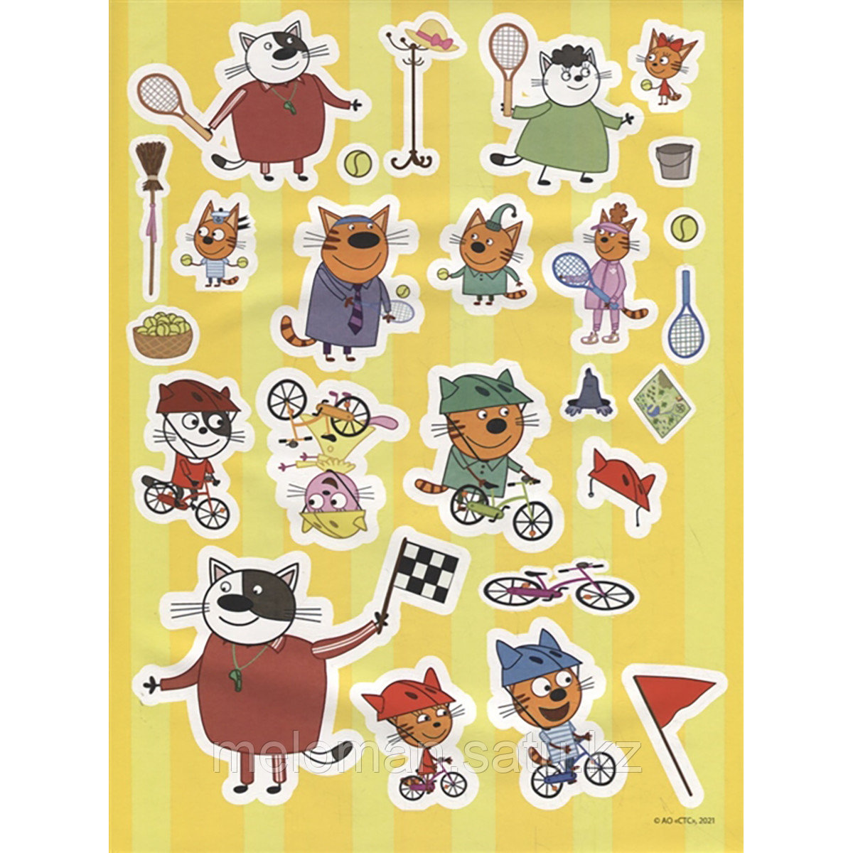 Развивающая книжка с многоразовыми наклейками и постером. №2111 "Три Кота" - фото 5 - id-p113868499