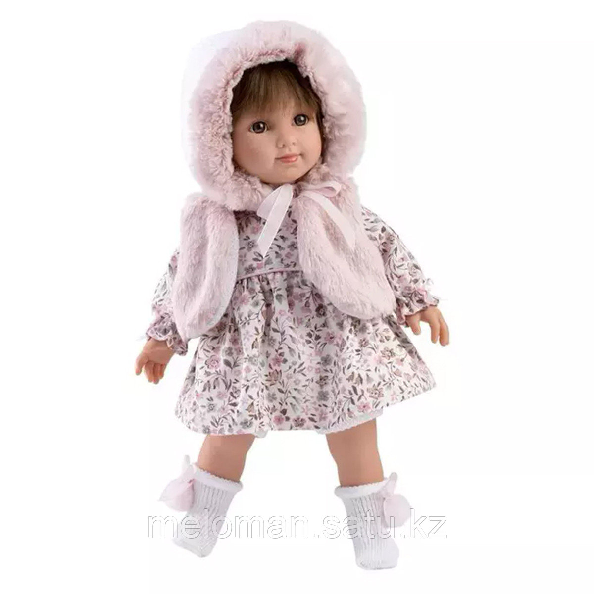 LLORENS: Кукла Сара 35 см, в меховой жилетке и платье в цветочек - фото 2 - id-p113870417