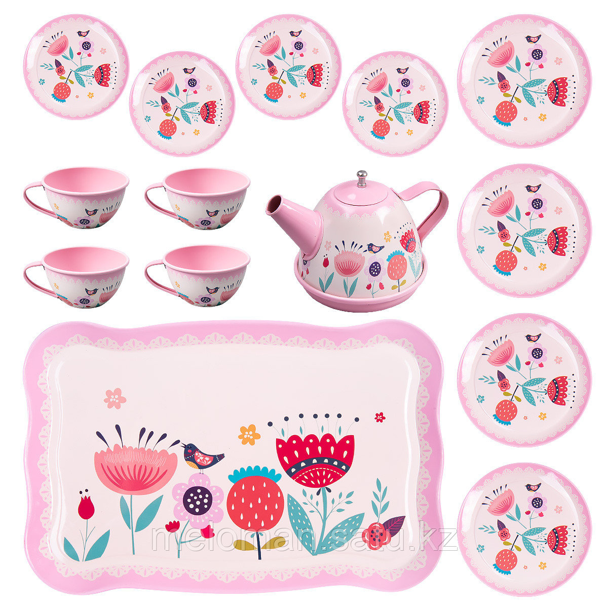 YTY TOYS: Игровой набор чайной посуды "Розовые цветы" - фото 2 - id-p113870683