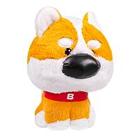 BULU-XIONG: Игрушка плюшевая Собака, 25 см, бело-рыжая