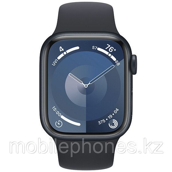 Смарт-часы Apple Watch Series 9 GPS 45mm Midnight Aluminium Case with Midnight Sport Band, фото 1