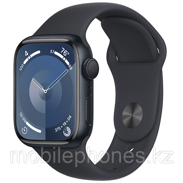 Смарт-часы Apple Watch Series 9 GPS 45mm Midnight Aluminium Case with Midnight Sport Band - фото 2 - id-p113999198