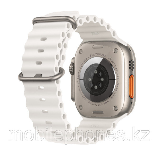 Смарт-часы Apple Watch Ultra 2 GPS + Cellular, 49mm Titanium Case with White Ocean Band - фото 3 - id-p113999203