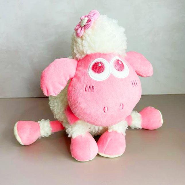 Детская мягкая игрушка милая овечка 30 см белая - фото 2 - id-p113964420