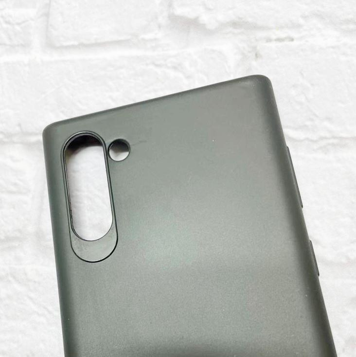 Чехол для смартфона гелевый матовый для Samsung Note10 черный - фото 3 - id-p114000012