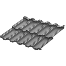 Металлочерепица Гётеборг модульная черепица XXL Сталь Rooftop Шёлк (Zn180) 0.5(0.53)мм, фото 2