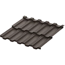 Металлочерепица Гётеборг модульная черепица XXL Сталь Rooftop Бархат (Zn180) 0.5(0.53)мм, фото 2