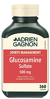 ADRIEN GAGNON - Глюкозамин (сульфат) для поддержки суставов, 500 мг, 360 (300+60 бонусных) капсул