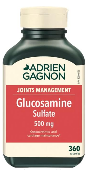 ADRIEN GAGNON - Глюкозамин (сульфат) для поддержки суставов, 500 мг, 360 (300+60 бонусных) капсул - фото 1 - id-p114000354
