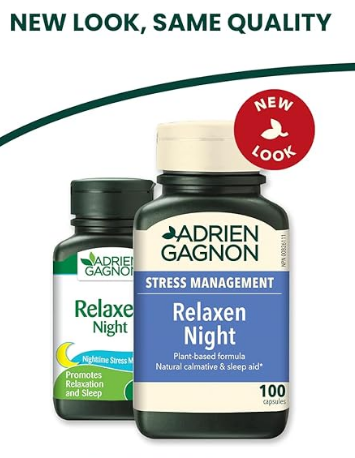 ADRIEN GAGNON - Средство для ночного сна Relaxen с корнем валерианы, пассифлорой и хмелем, естественный спокой - фото 1 - id-p114000617