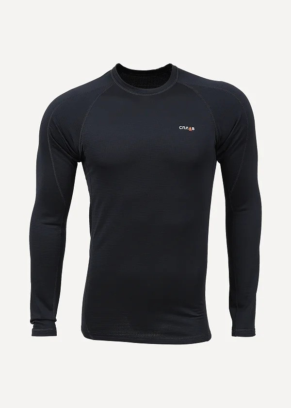Термобелье Сплав Gulf Stream light футболка L/S черная (52/182), фото 1