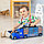 Машинка автовоз кейс серии "Полицейский участок" 54 см, синий Givito, фото 8