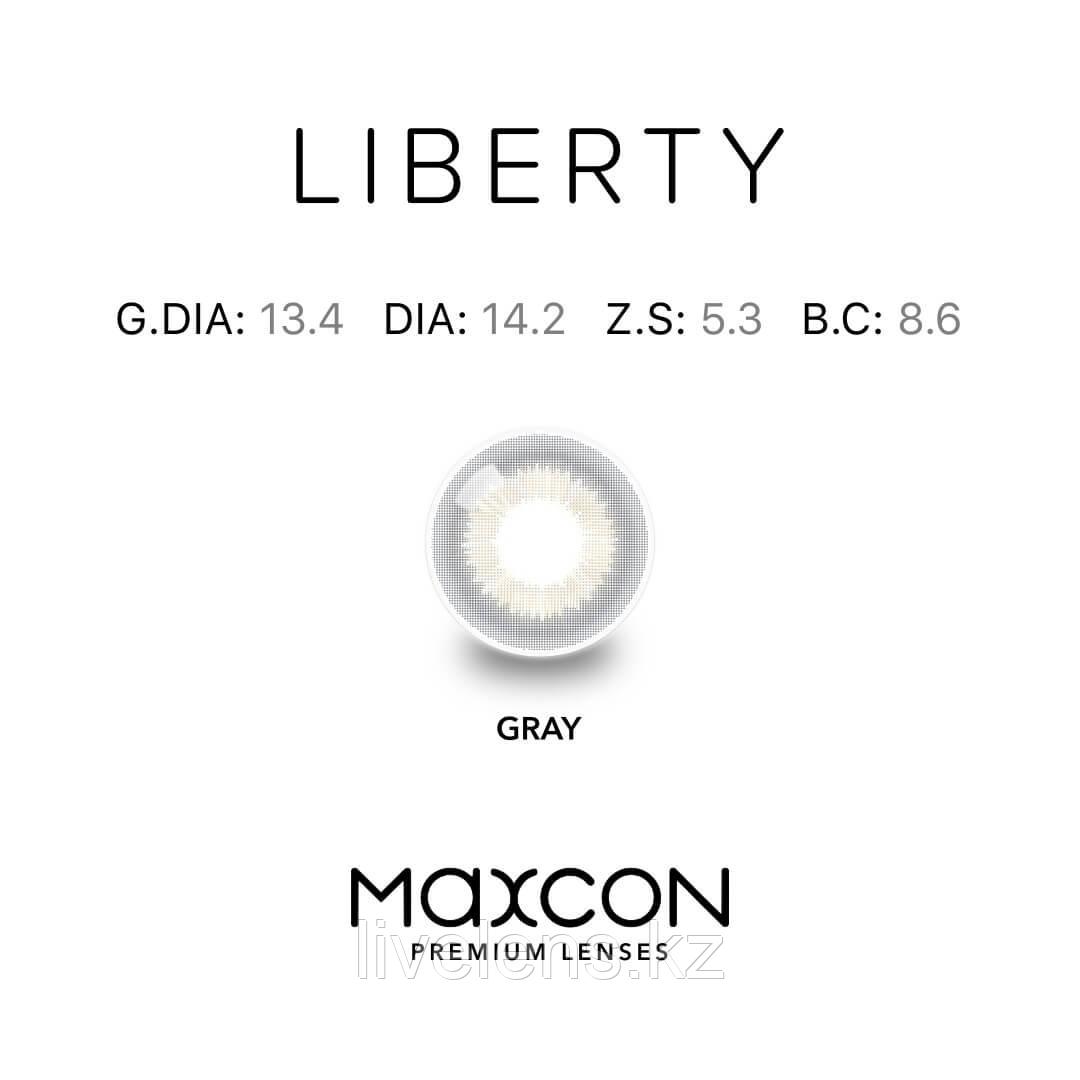 Линзы цветные Maxcon Liberty Gray -3.0 - фото 5 - id-p107930549
