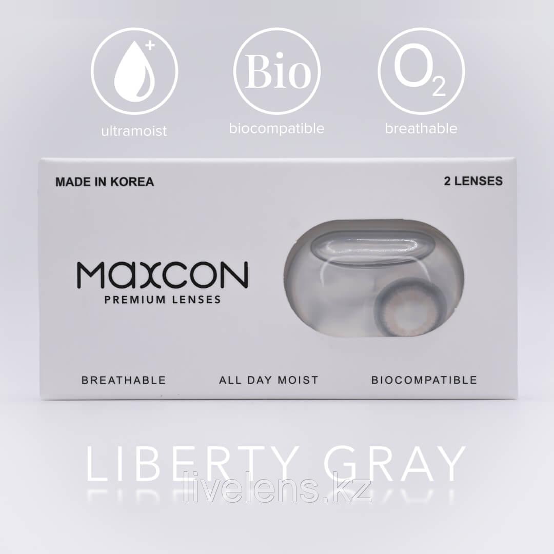 Линзы цветные Maxcon Liberty Gray -2.0 - фото 4 - id-p107930547