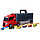 Машинка автовоз кейс "Мой город" 51,5 см, красный с тоннелем, фото 2