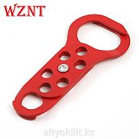 Двухсторонний стальной замок на застежке, блокировка на застежке, loto 6, застежка с отверстием, замок,