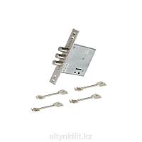 Крит ЗВ-А11-4П Ассистент Хп хром литой кл. 4 кл, б/о, 3 ригеля, арт. 05527 Замок врезной тяж. (10)