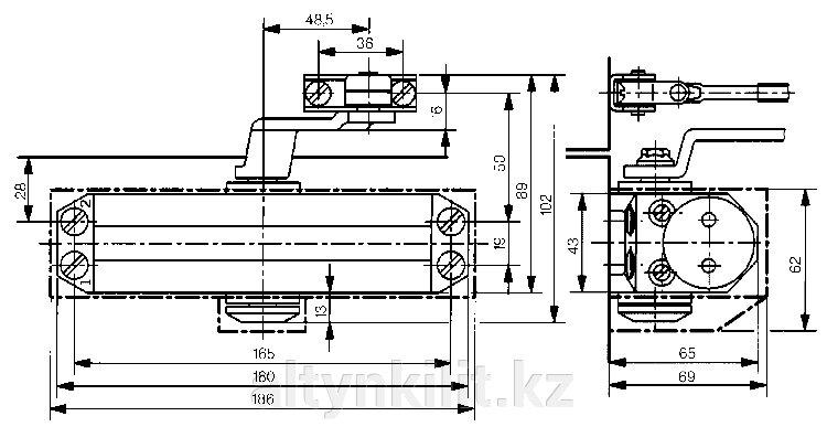 Доводчик Dorma TS-77 EN 2 Серебристый - фото 1 - id-p113978289