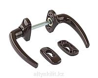 Гарнитур нажимной раздельный с подпружиниванием Garnet 32/PZ/8 штифт 140мм, коричневый RAL8019